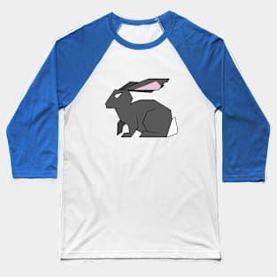 Angled rabbit - grey Baseball T-Shirt